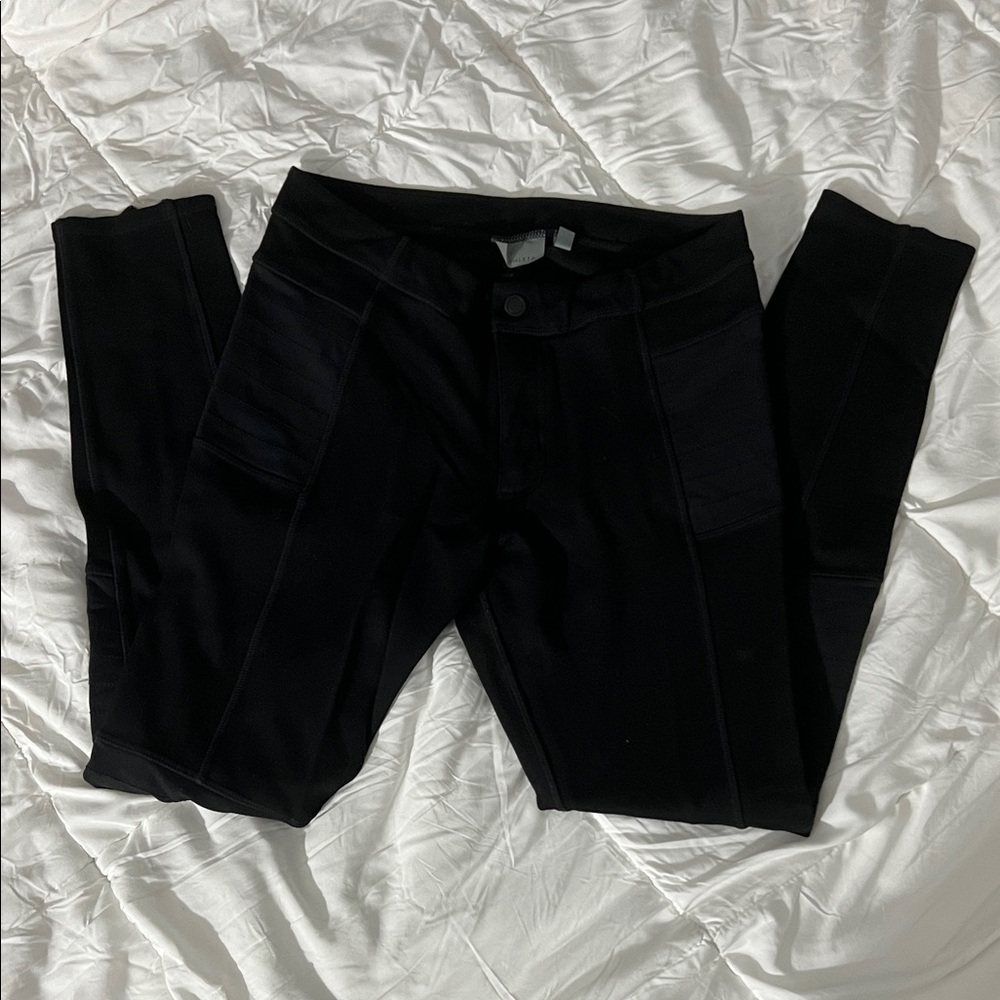Athleta Black Zipper-Detailed Pants